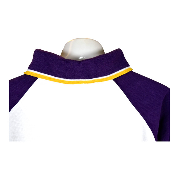 LSU TIGERS Polo Shirt Men's L Purple & Gold, Embroidered Mike the Tiger logo - Picture 5 of 10